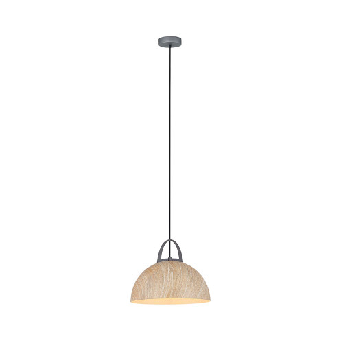 Timber Pendant Light Natural oak Dome