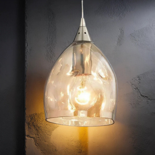 Contemporary Pendant Champagne Glass Ellipse