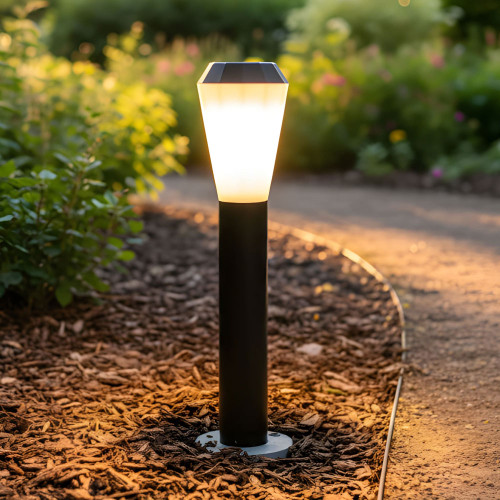 Black 50cm LED Bollard Light 3000K 580lm