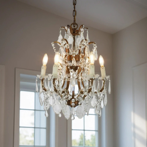 Antique Brass Chandelier CHNT