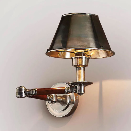 Classic Silver Swing Arm Wall Light-- BNT