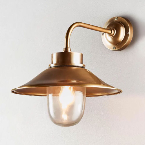 Classic Brass Wall Lamp in SDH