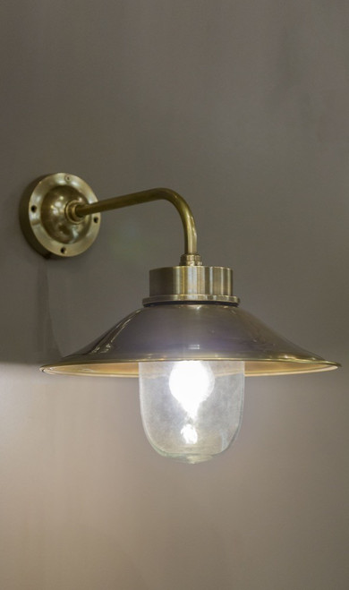 Classic Brass Wall Lamp in SDH