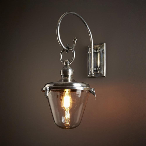 Entry Lamp with Glass Shade Antique SVY