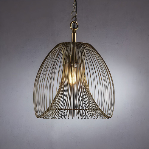 Large Pendant Light In Gold BKR
