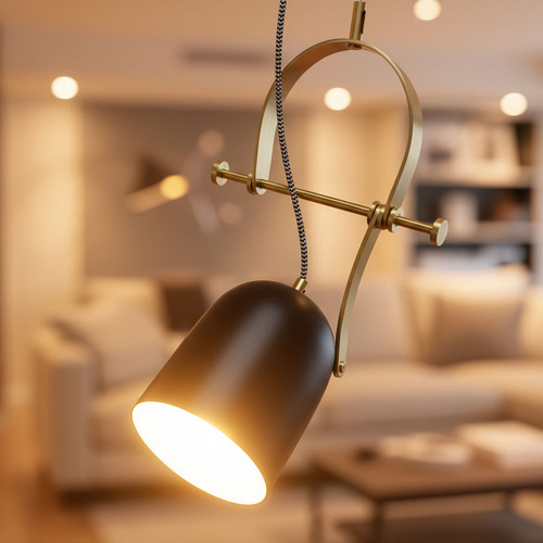 1 Light Spotlight Black PTR