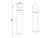 Black 80cm 8W LED Stunning Warm White Bollard Light