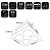 White 3-in-1 Heat Light Exhaust Fan 370x370mm