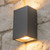 Flush Up Down Wall Light Charcoal