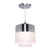 Chrome Pendant Light Smooth Modern 60W