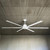 213cm 84-inch White DC Ceiling Fan Remote Control 35W 6 Speed