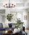 Black Pendant Light Industrial Sleek 530mm 72W