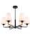 Black Pendant Light Industrial Sleek 530mm 72W