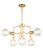 Pendant Light Modern Hanging 6 Lights 250mm 72W Matt Gold