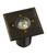 20W Ground Light Square 12V 114mm Aged Brass