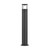 Black 45cm Bollard Light Slender 35W