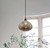 Pendant Contemporary Hanging Silvery Glass 250mm 72W