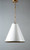 Pendant White and Brass MCO