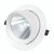 30W Gimble Downlight Dimmable 2400lm IP20 195mm White Shop Light