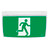 2W Emergency Exit Sign LED 24m Viewing Distance Surface Mounted 2 Hours Commercial Grade