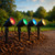 RGB Garden Spike Light Kit Smart 4 x 12V Corrosion Resistant 3W IP68 Dimmable DIY