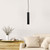 Tube Pendant Light 35W GU10 300mm Black