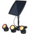 Solar Ground or Wall Spotlight Kit 3 Lights IP65 3000K Adjustable