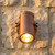 Wall Spotlight 240V Adjustable 35W GU10 IP54 104mm Aged Copper