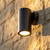 Antique Brass Outdoor Wall Light 35W GU10 IP65 125mm