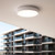 300mm Marine Grade Vandal Resistant Oyster Light 18W 1820lm IP54 IK08 Tri Colour Round White