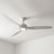152cm 60-inch White AC Ceiling Fan With Light 3 Speed 80W