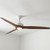 152cm 60-inch White-Walnut AC Ceiling Fan With Light 3 Speed 80W