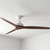 152cm 60-inch White-Walnut AC Ceiling Fan 3 Speed 80W