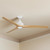 152cm 60-inch White-Natural AC Ceiling Fan With Light 3 Speed 80W