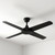Fermo 132cm 52-inch Black AC Ceiling Fan 3 Speed 58W