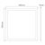 Plaster Recessed Frame Kit for LED Panel D100 0.6x0.6m