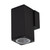 Textured Black Wall Light Vandal Resistant GU10 IP54 IK08 135mm