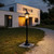 Black 1.32m Bollard Light 240V B22 IP43 Made In Italy