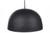 Matte Black Pendant Light E27 850mm and Red