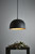 Matte Black Pendant E27 460mm and Gold
