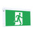6W Emergency Exit Sign Extra Large Industrial Strength LED 48m Surface Mounted 2 Hours Green