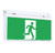 2W Emergency Exit Sign Industrial Strength FastFit Compatibe LED 24m 2 Hours Green