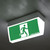 2W Emergency Exit Sign Industrial Strength Ceiling Mounted Wide Base LED 24m 2 Hours Green