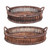 Brown Trays Set of Two