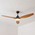 132cm 52-inch Black-Maple DC Ceiling Fan Light Remote Smart 32W 5 Speed