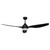 132cm 52inch Smart Ceiling Fan With Light and Remote 32W Black 5 Speed