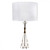 Brass and Clear Table Lamp B22 40W 660mm