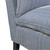 Blue Occasional Chair , White and Black CND