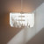 Pendant E27 240W 350mm Crystal and Brass