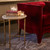 White and Brass Side Table HSM